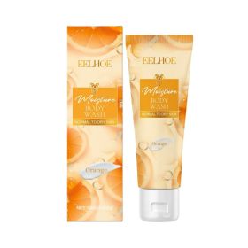 EELHOE Orange Moisturizing Shower Gel, Refreshing Orange Essence Gently Nourishes The Body Clean And Moisturizing Shower Gel (Option: 100g-113g-6.49*1.57*1.57inch)