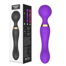 Multispeed Vibrating Rechargeable Magic Massager Wand Personal Full Body Therapy (Option: Purple)
