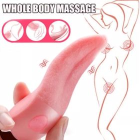 Tongue Clit Licking Vibrator-G-Spot Sucking Oral Massager Sex-Toys For Women Share (Option: MaleandFemale)