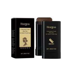 Hoegoa Hair Hair Hair Color Temporary Hair Hair Stick Is A Naturally Gentle And Non-irritating Pigmentation Hairdresser (Option: Brown-3pcs)